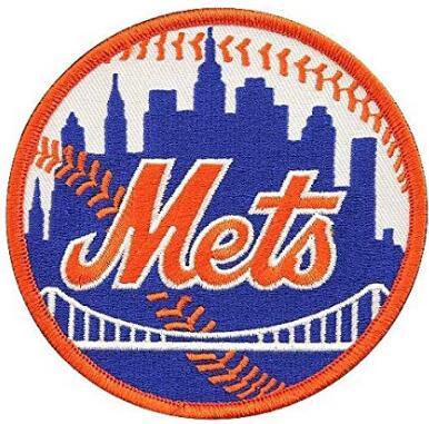 New York sewn on Mets baseball front chest Team Logo Embroidered Patch bages custom any style patches