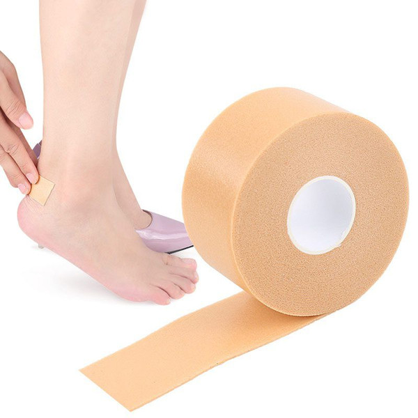 1 Roll Anti Srubbing Waterproof Heel Ankle Sticker Foam Tape 4.5m High Heel Support Pedicure Tools Professional Shoes Patch