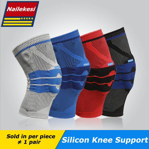 Hot Sale Elastic Knee Support Brace Kneepads Patella Meniscus Protection Knee Pads Basketball Volleyball Safety Guard Protector