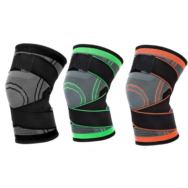 Outdoor Unisex Elastic Bandage Nylon Knee Protective Compression Strap Pads