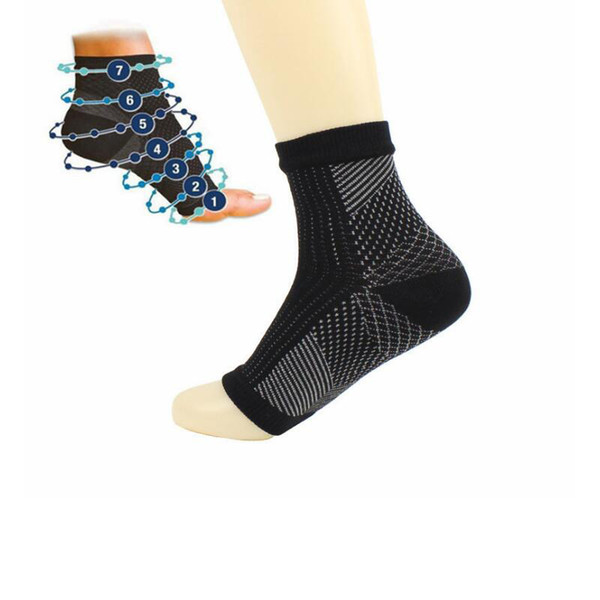 Foot Angel Anti Fatigue Foot Compression Sleeve Sports Socks Circulation Ankle Swelling Relief Outdoor Running Cycle Basketball Socks