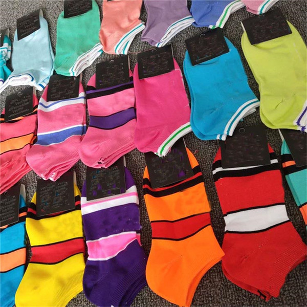 Fast Dry Adult Socks Boys & Girl's Short Sock Cheerleader Sports Socks Teenagers Ankle Socks Multicolors With Card Board Pink Black Grey