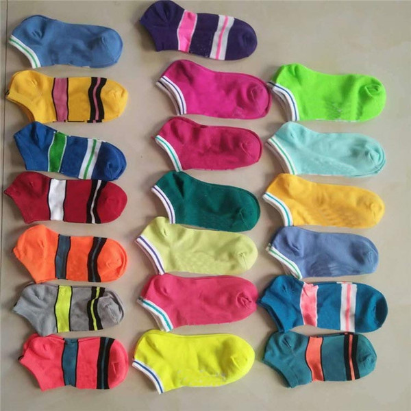 New Style Adult Socks Boys & Girl's Short Sock Cheerleader Outdoor Sports Socks Teenagers Ankle Socks Candy Colorful Fast Shipping