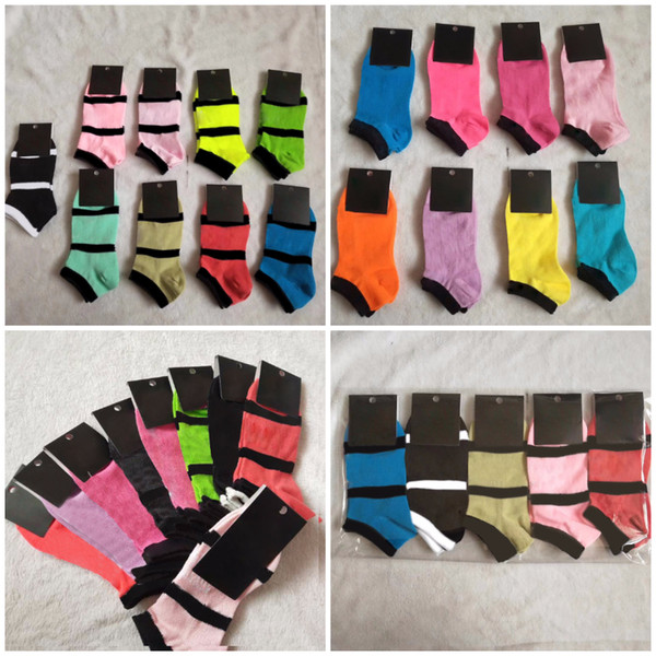 New P Adult Ankle Socks Sports Cheerleaders Short Sock Girls Women Cotton Sports Socks Skateboard Sneaker Stockings With Tags