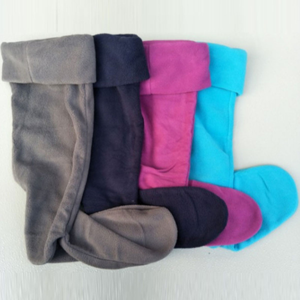 Women Rain boots Socks Knee High Tall Rain boots Socks Warm Soft Winter Long Socks For Tall Welly Rainboots 10 Colors