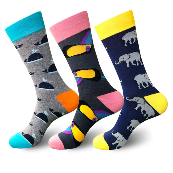 New Style Socks Type Men Sports Socks Classical Stockings Christmas Gift Colorful Soft Cotton Sock Funny Stocking Mix Colors Free 2019