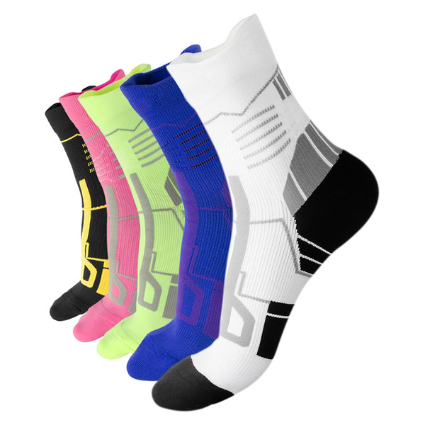 Compression socks running cycling socks short tube bicycle sports hiking running outdoor sports men's fast sweat 2019