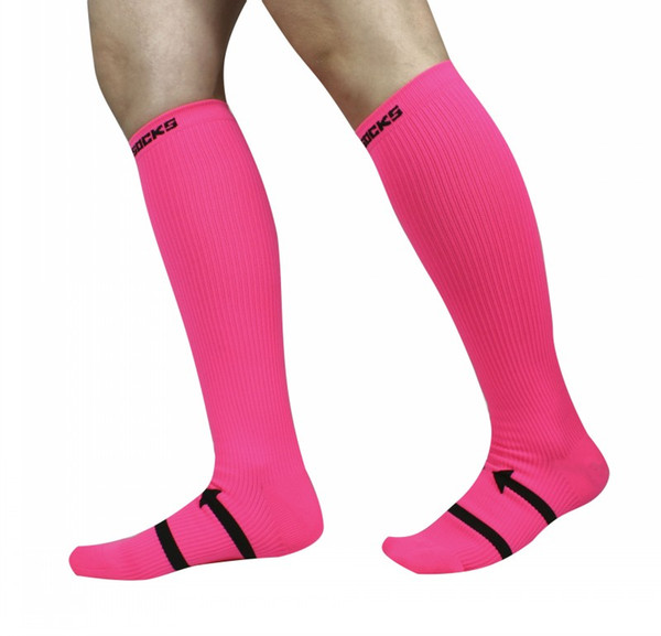 New Style Men & Women Compression Socks Marathon Riding Outdoor Sports Pressure Football Socks 4 Colors Custom LOGO FBA Drop Shipping G455Q