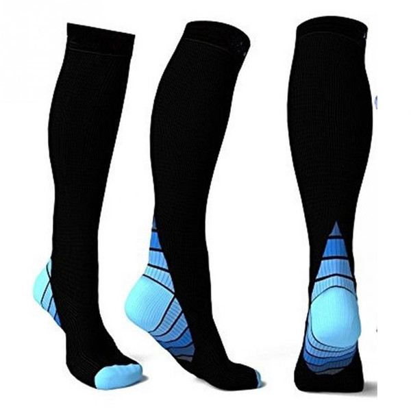 Men Professional Compression Socks Breathable Travel Activities Fit for Nurses Shin Splints Flight Travel