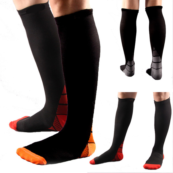 New Fashion New Men Compression Socks Fit Breathable Long Socks for Male Travel Boost Stamina Flexible Long Sock hot