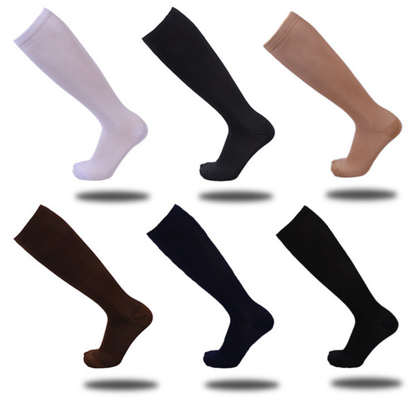 Hot Women Men Anti-Fatigue Magic Miracle Anti Fatigue Compression Socks 6 Colors Leg Warmers Slimming Socks Sport Basketball Socks free DHL