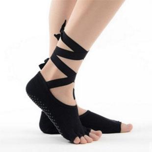 Ladies Yoga Strap Socks Fashion ladies open veins socks breathable halter sports silicone anti-skid feet cotton outdoor sports socks