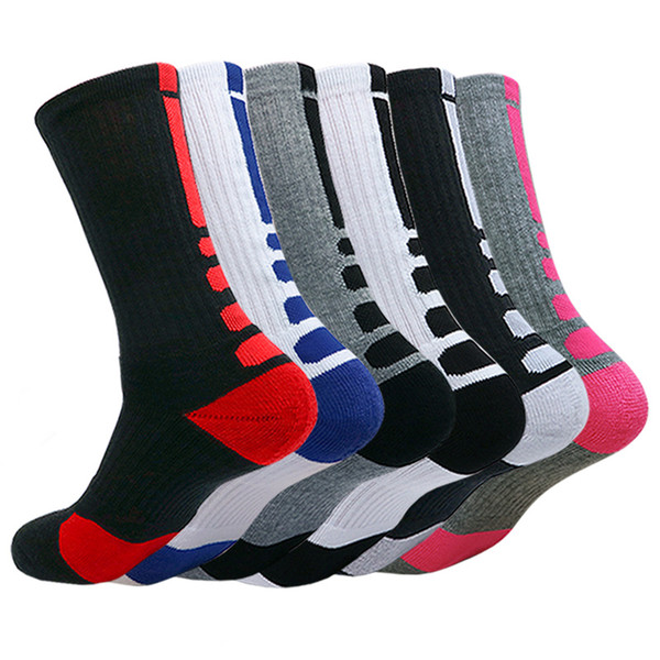 New Men Outdoor Sports Elite Basketball Men Cycling Socks Thicker Towel Bottom Male Compression Socks Men's Socks