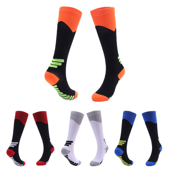 2019 Women Outdoor Sport Socks Female compression stockings Boys Girls Running Jogging Fitness Marathon Sport Long Socks