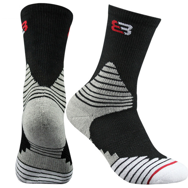 2017 Four Seasons Men Elite Basketball Socks High Cannon Sports Socks Male Towel Bottom Thickened Cotton Deodorant