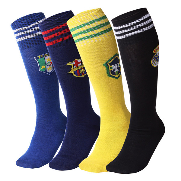 Wholesale Boys Training Football Socks Children Sports Soccer Sock Europe Club Team Kids Stockings Youth Campus Outdoor Running Socks