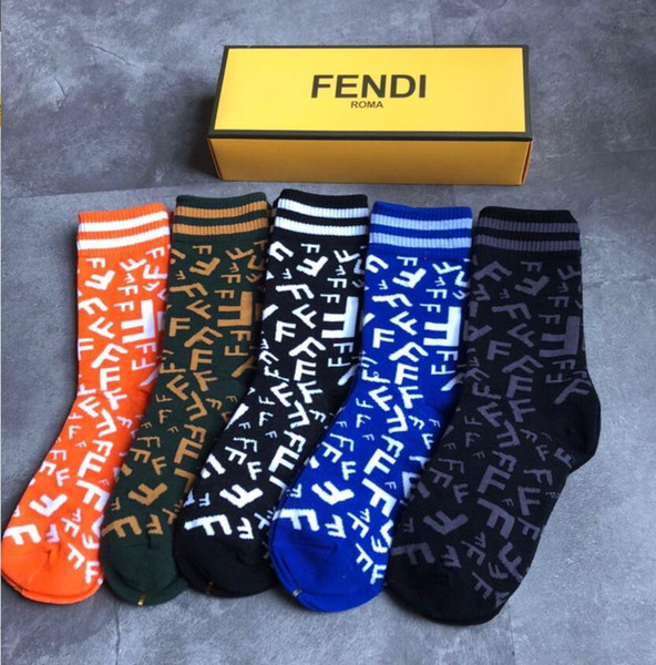 Retail box Famous letter Socks stockings for men and Women Fashion Designer Ladies Antibacterial Cotton Luxury Brand Unisex Sport Sock 034