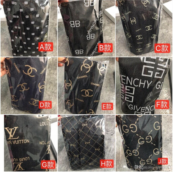 Black Sexy Transparent Stockings Europe and America Fashion Tide Logo Women Tight Socks Prevent Hook Silk Pantyhose with retail box