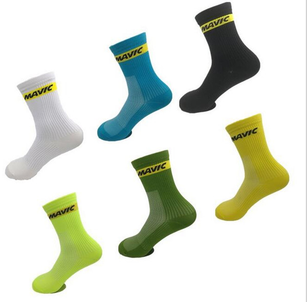 MAVIC Top Quality New Cycling Socks Mens Long Tube Men and Women Outdoor Sports Breathable Quick-drying Bicycle Socks Football Socks