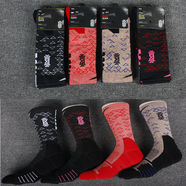 KYRIE ELT CREW high tube elite basketball stockings for men thickened towel bottom breathable professional sports socks elite socks male