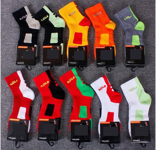 Top quality Mens LBJ elite socks wholesale basketball socks mens thick wear-resistant towel bottom sports socks professional star style