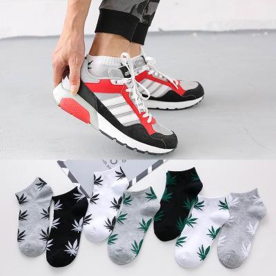 2019 sports socks fashion high quality men's socks pure cotton personality low top socks multi-color options