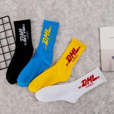 High quality socks men's and women's stockings luxury popular logo stockings middle school style letters all cotton DHL skate sock