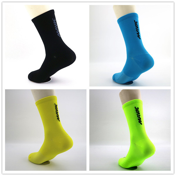 New MAVIC Cycling Socks Mens Hiking or Basketball socks Outdoor Sports Breathable Quick-drying Football Socks for Running