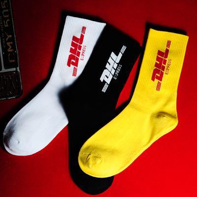 High-quality popular logo basketball stockings fashionable spring new male and female letters breathable personality skateboard socks