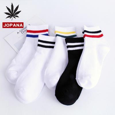 High quality striped short tube sports basketball socks designer 100% cotton couple breathable socks fashion versatile socks