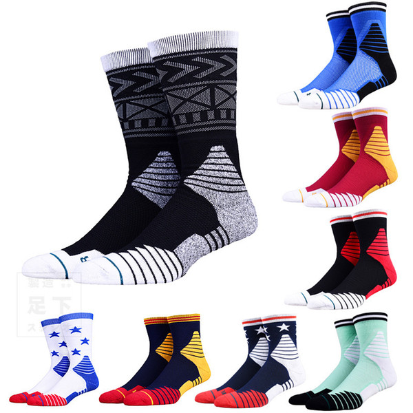 New Elite basketball socks towel bottom thickened designer outdoor sports climbing socks mountaineering mens running socks bicycle free size