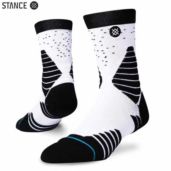 New Designer Stance basketball socks, thickened towel bottom sports socks for men, mens professional sports socks, long training socks