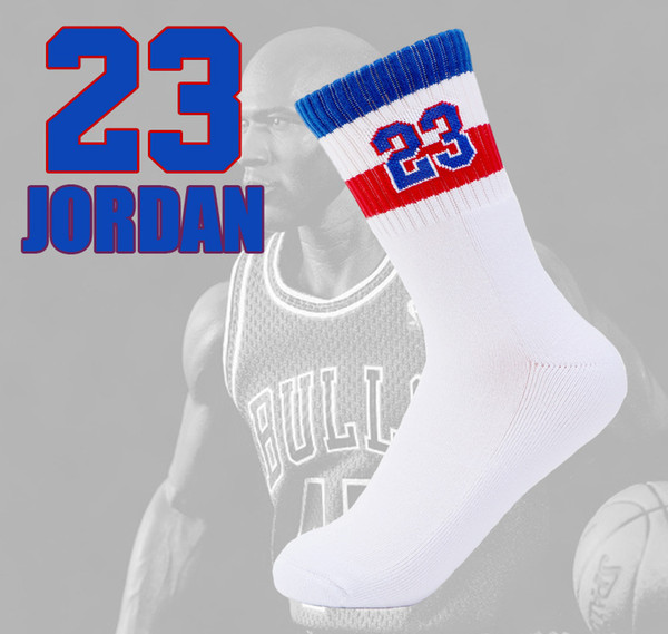New Basketball Star Digital Tide Socks Men and women Sports Cotton Sweat Deodorant Breathable Thick towel socks