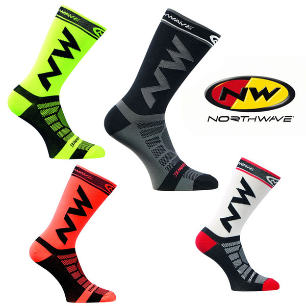 High quality NW Cycling Socks Mens Women Cycling Sport Running Basketball Outdoor Stockings Sweat Wear and Deodorant