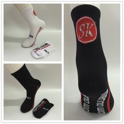 SK Cycling Socks Semi-high for Men and Women Outdoor Sports Breathable Quick-drying Running Socks Riding Socks with opp bag