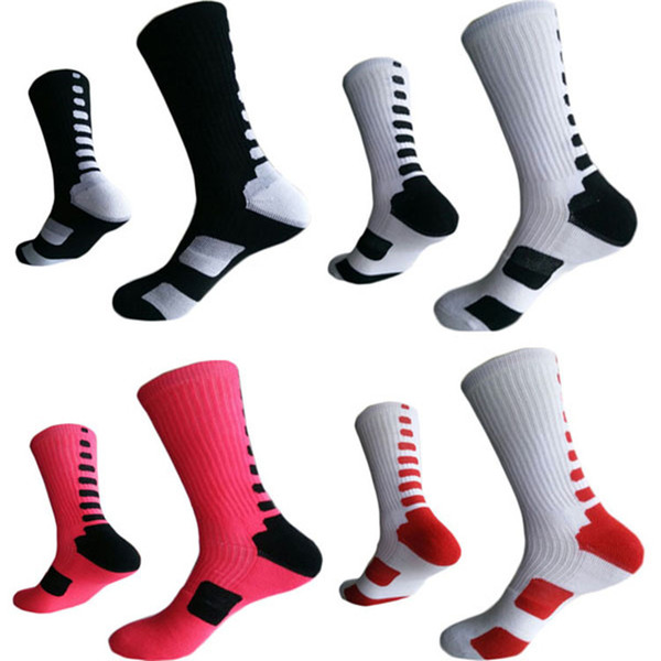 10 pairs Men's basketball stockings smoisture wicking cotton thick towel long socks football sports socks shockproof for Man wholesales