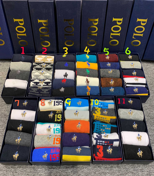 Retail box Famous Luxury letter Socks stockings for Women Fashion Designer Ladies Cotton Brand Unisex polo Sport Sock A32