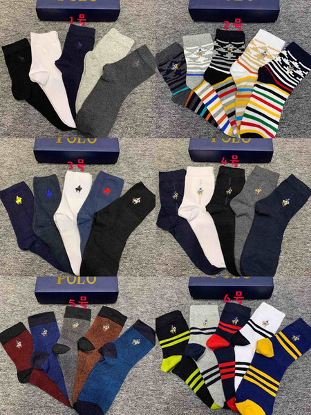 Retail box Famous Luxury letter Socks stockings for Women Fashion Designer Ladies Cotton Brand Unisex polo Sport Sock A31