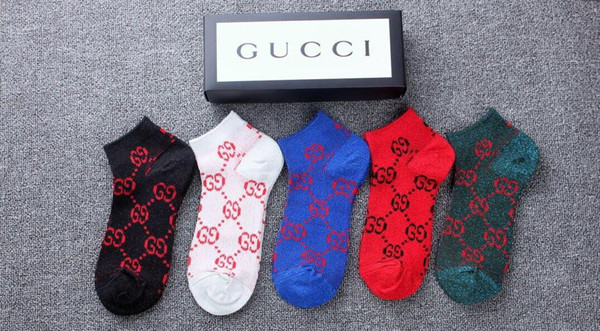 With retail box Luxury Unisex short Socks Gold silk Brand Design Sports Socks Fashions colorful Comfortable Casual Socks A06