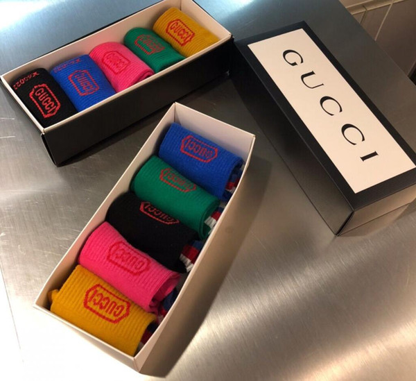 With retail box Luxury Unisex short Socks Brand Design Sports Socks Fashions colorful Comfortable Casual Socks A04