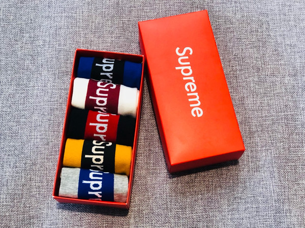 With Box Famous sup Socks New Unisex Cotton Sport Sock Summer Autumn Fitted Brand Letter men and women Design Invisible Boat Socks A86