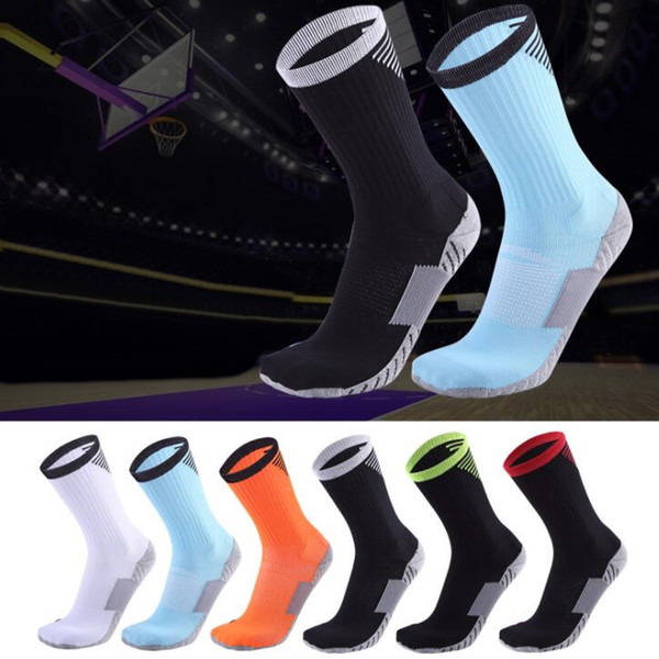 cheap 2022Basketball sock middle tube professional men sports socks running elite antiskid thickened towel bottom fitness yakuda training