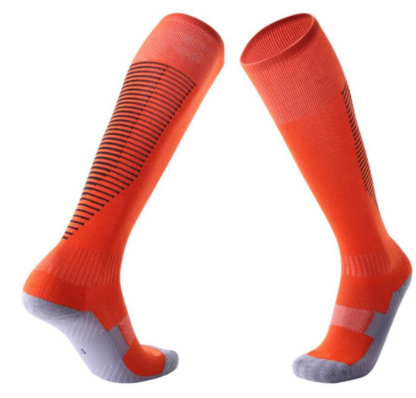 Best Adult children non slip over knee football socks thickened towel bottom long tube socks comfortable kid resistant sports kids fitness