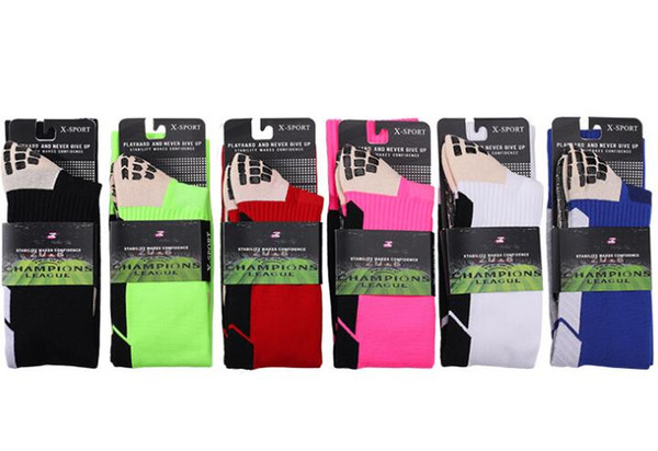 Discount Soccer sock Antiskid and wear-resistant football socks damping towel bottom dispensing socks comfortable leg protection long tube