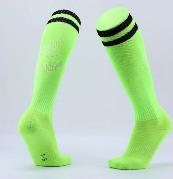 best online Football long tube towel bottom socks group purchase outdoor sports training game socks a hair substitute solid color sport wear