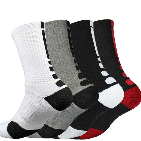 High Quality Fashion Men's Thicken Towel Socks Outdoor Sports Socks Who Men's Elite Shoe rofessional basketball soccer socks Free Shipping