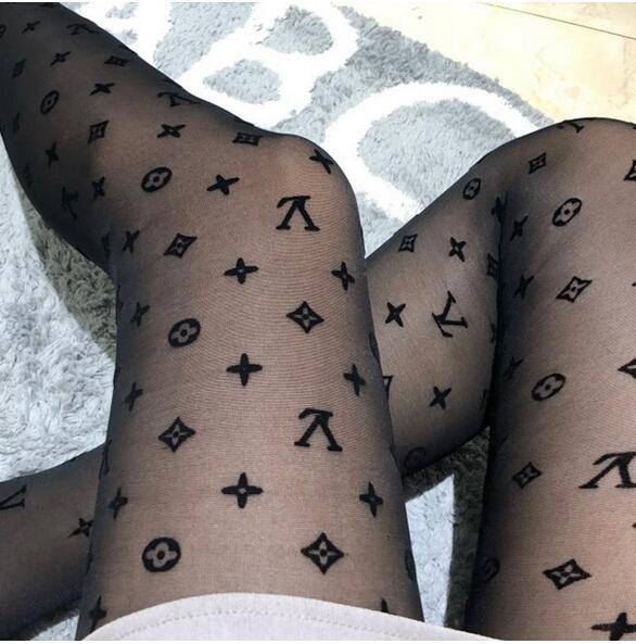 2019 gc new tights Socks F Leters Popular Logo Socks New Women Sexy Fashion Hosiery Black Color party Club Tights For Girl Ladies stocking