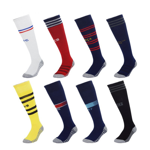 Adult Kids Professional Sports Football Socks Long Europe Soccer Club Sock Breathable Knee High Elastics Long Stocking Socks