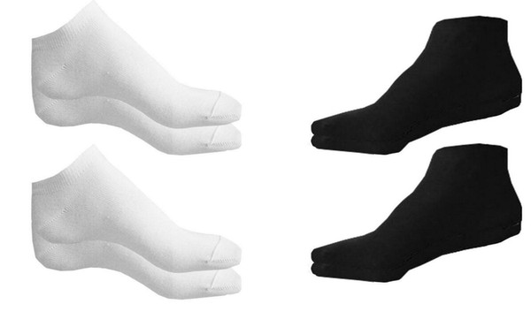 2018 New Fashion Wholesale Low price Trainer Liner Ankle Socks Mens Womens Cotton Rich Sport Black White x12 Pairs