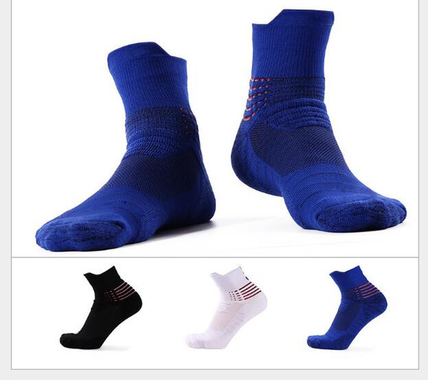 Discount USA Professional Elite Basketball Socks Ankle Athletic Sport Socks Men Fashion Compression Anti Slip Thermal Winter Socks